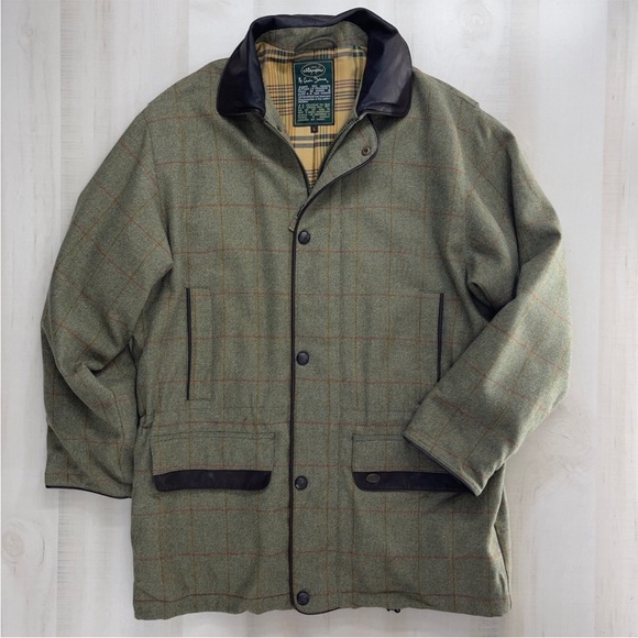 rare LE CHAMEAU luxury wool field jacket coat hunting shooting French L tweed - Picture 1 of 7